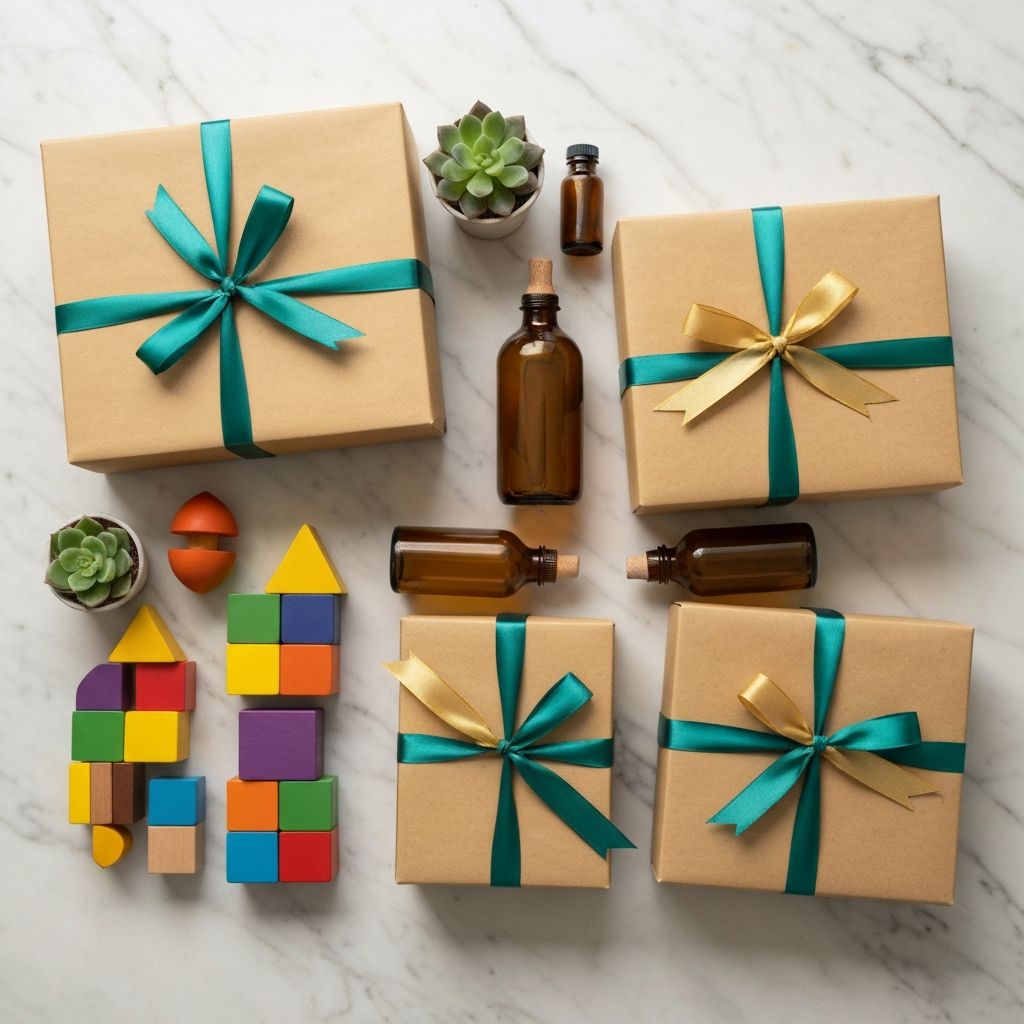 Premium corporate gift boxes with educational toys and health supplements